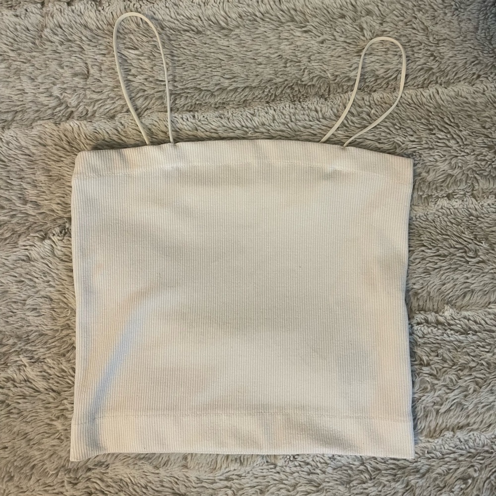 American Eagle White Crop Top